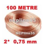 0 75 Mm 100 Metre Şeffaf Hoparlör Ses+Elektrik Kablosu Kaliteli