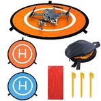 0 Drone İniş Pedi, Çift Taraflı Drone İniş Pedi, Drone için 29.5 inç Çaplı Katlanabilir İniş Pedi, Dji Air 2S Mavic Mini 2 Mavic Air 2 Mavic 2 Pro Zoom Fimi X8Se Dji Fpv için uygundur