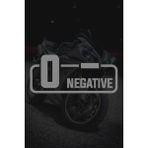 0- Negatif Kan Grubu Sticker - Oto Sticker - Araba Sticker - Motor Sticker - Cam Sticker - 11,5cm X 5cm - Gri