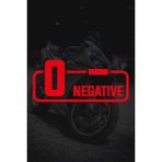 0- Negatif Kan Grubu Sticker - Oto Sticker - Araba Sticker - Motor Sticker - Cam Sticker - 11,5cm X 5cm - Kırmızı