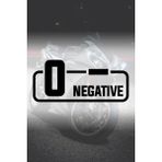 0- Negatif Kan Grubu Sticker - Oto Sticker - Araba Sticker - Motor Sticker - Cam Sticker - 11,5cm X 5cm - Siyah