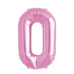 0 Rakam Pembe 76 cm Folyo Balon