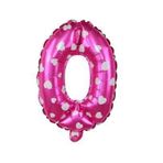 0 Rakamı Pembe 40 cm Folyo Balon