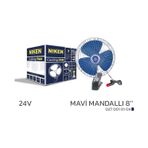 000270010104 Araç Içi Vantilatör Mavi Mandallı 24V 8 İnç Üniversal Model Niken