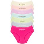 007 Kız Çoçuk Mix Color 7'li Paket Baskılı Külot, V2- Mix Colors, 14-16 yaş