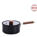 0128 D-NEOBN118 BIEN ALUMINYUM DOKUM SOS TENCERESI SIYAH 18CM