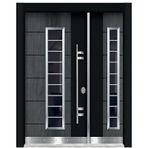 0156 Gri Meşe Dış Kapı, Apartman Kapısı, Villa Kapısı