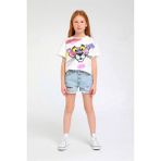 04 - 14 Yaş Kız Çocuk Pembe Panter T-Shirt - 6 - 7 Yaş