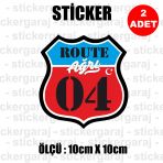 04 Agrı 2 Adet Plaka Sticker - İl Sehir Rota Etiket - Kask Motosiklet Otomobil Araba Pc Laptop Bilgisayar Cam Uyumlu