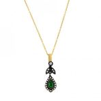 0,42 ct Elmas Yakut Kolye