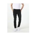 044 Karl Düşük Bel Düz Paça Straight Fit Siyah Erkek Jean Pantolon