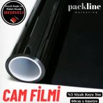%05 Koyu Ton Siyah Cam Filmi Ev - Araba - Balkon - Ofis 60cm X 6metre