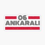 06 Ankaralı Plaka Araba Sticker Yapıştırması