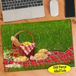 066 Yeşil Çimenler Üstünde Piknik Sepeti 240 Parça Puzzle Yapboz