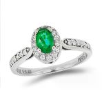 0,68 ct Pırlanta Zümrüt Yüzük