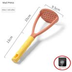 08 Patates Ezici Ricers Mutfak Pişirme Araçları Paslanmaz Çelik Basınçlı Çamur Püresi Sebze Araçları Meyve Basın Makinesi Sarımsak Baskı (Yurt Dışından) - Potato Mashers & Ricers - Renkli