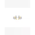 0,90ct Pırlanta Yaprak Küpe