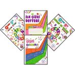 0'dan 9'a Boyama Kitabı - İlk Çizgi Defter - Çizgi Çalışması - 0'dan 9'a Sayma ve Yazma Çalışmaları 4'lü Set - SET003