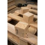 0X10 cm Ahşap Küp Takoz - Ham Çam Masif Blok - Kendin Yap (Dıy) Sanat ve El Sanatları Takozu - 10x10