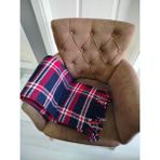 0xford Scotchdiz Üstü Battaniye - 170 x 130 cm - Kırmızı - Lacivert