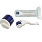1.0mm Dermaroller Masaj Aleti 540 Iğneli Mavi Su Serum Tarağı Saç, Yüz, Vücut
