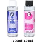 1: 1 Kristal Berraklığında Epoksi Reçine Kiti Yüksek Parlak Kacıklar Sanat Reçine Malzemeleri Kaplama ve Döküm Zanaat Diy Mücevher Yapımları: 50ML 50ML (Yurt Dışından) - Çocuk Kutu Oyunları