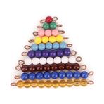 1-10 Renkli Boncuk Stili Montessori Materyalleri Matematik Oyuncaklar Turuncu Altın Plastik Inciler Renkli Boncuklar Merdiven Altın Boncuklar Dijital Numara Okul Öncesi (Yurt Dışından)