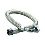 1 1/4" 16 Bar Paslanmaz Örgülü Hidrofor Hortumu Dirsekli Flex Hortum Rakor & Nipel 50 Cm
