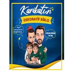 1-2-3-4 Kişik Aile Resim Birleştirme Ahşap Masaüstü Figür Biblo