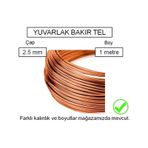 1.2 mm Bakır Tel Yuvarlak - 5 metre