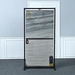 1, 2 veya 5 Katmanlı Yer Karosu Dikey Teşhir Standı, Seramik Fayans için Ahşap Fiber Panel Çift Taraflı Stand, Perakende mağazaları/sal için katlanabilir ve esnek