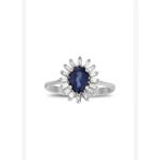 1.22 Karat Safir Baget Pırlanta Yüzük
