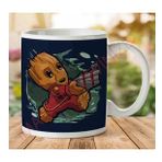 1-2220 Tiny Groot Guardians Of The Galaxy Ii Baskılı Seramik Kupa Bardak