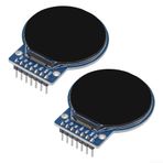 1 28 Inç TFT Ekran Modülü Dairesel Tasarım, 240x240 Çözünürlük, Arduino Mikrodenetleyiciler Için Uyumlu 2 Ekranlar Set