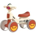1-3 Yaş Arası Erkek ve Kız Bebekler Için Çocuk Slayt Yürüyüşü, Pedalsız, Devrilme Önleyici Dört Tekerlekli Bükülme Arabası (Yurt Dışından) - Kahverengi