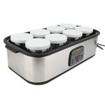 1.4L Elektrik Yoğurt Make, Ayarlanabilir Sıcaklık Ve Zaman Yoğurt Makinesi, Milkshake Reçeli Dondurma Puding Için 8 PCS Yoğurt Kavanozlu Otomatik Kapatma Dijital Yoğurt Makinesi