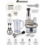 1.5 Lt Cam Hazneli Premium Blender Seti 1500W, Tefalin En Güçlüsü, Turbo Fonksiyon, Buz Kırma - Gri