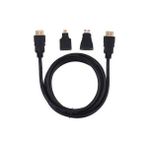 1.5 M 1.4V Hdmi Kablo + Mini Micro Uc 3İn1 Cevirici Donusturucu Adaptor Kablosu