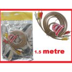 1.5 Metre 1,5Mt Ses Sistem 3Rca Görüntü Kalite Kablo Video Audio