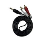 1.5 Metre 2 Rca To Aux Kablo - 3.5 Mm Stereo Jack Ses Aktarım Kablosu - Kırmızı Beyaz Tos Fiş