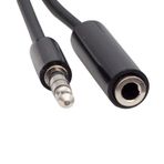1.5 Metre 4 Boğumlu Aux Stereo 3.5mm Jack Ses Uzatma Kablosu F/m