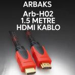 1.5 Metre Hasırlı Örgülü Hdmı Kablo Arbaks Arb-H02