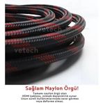 1.5 Metre Hdmi Kablo Örgü Sargılı Dayanıklı Full Hd Televizyon/Monitör/Tv Hdmi Kablosu/Uydu Alıcısı Uyumlu Hdmi Kablosu