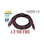 1.5 Metre Hdmi Kablosu Görüntü Ses 4K 1080P 3D PS3 PS4 LCD Altın