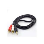 1.5 Metre Stereo Lale Kablo Ses Sistemi Kablosu Aux Rca 1.5M Stereo 2 Rca Erkek Kablo 3.5Mm