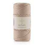 1.5 Mm - 100 gr Polyester Makrome Ipi 150 M Polyester Makrome Ip Supla Ip Ve Çanta Ipliği (Sütlü Kahve)