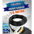 1 5 Mt Metre Hdmi Kablo Altin Uçlu 4K 1 4 Ver. Kaliteli Kalin