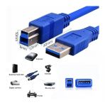 1.5M Usb 3.0 Yazıcı Kablosu 1,5 Metre Erkek Erkek Printer Kablo Usb Yazıcı Kablosu(Kablo Ucuna Dikkat Açıklamayı Oku)