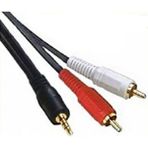 1.5mt 3.5mm STEREO 2 RCA SES SİSTEMİ KABLOSU
