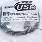 1.5mt USB Kablo Dişi-Erkek